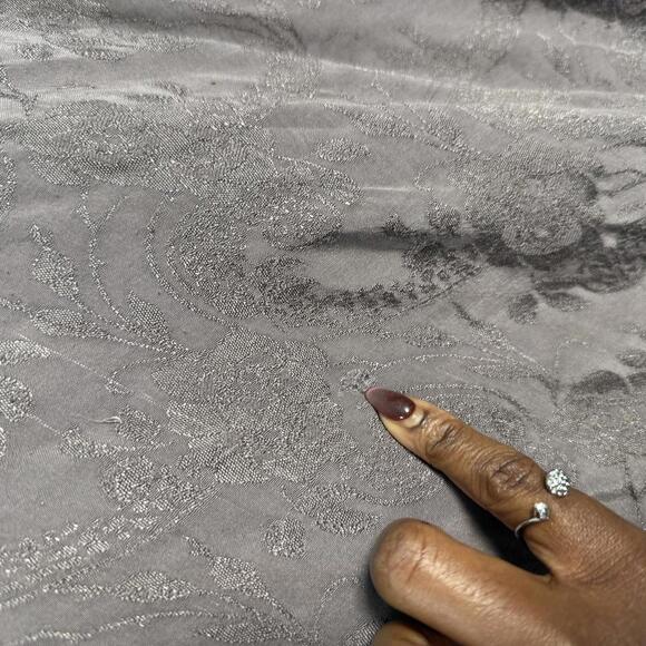 Taupe Textured Long Women's Skirt - Picture 5 of 6